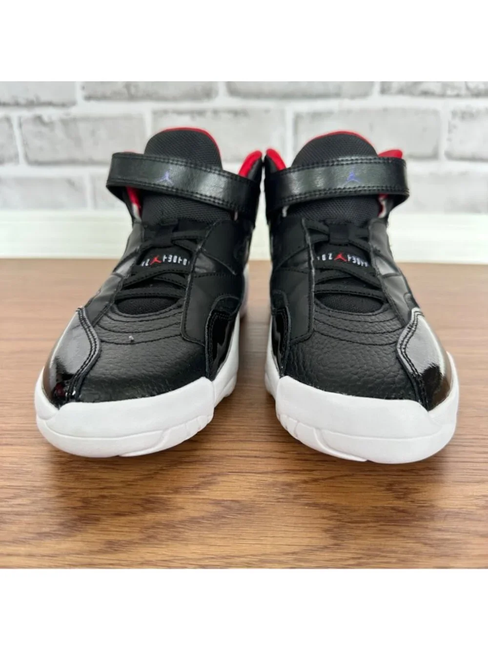 Rare Nike Air Jordan 6 Rings Toddler Boys 3Y Athletic Shoes Black Red DQ8432-001